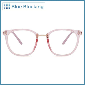 Jolie -transparent rose- Blue Blocking - Fitters Eyewear