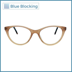 Keaton -peach tortoise- Blue Blocking - Fitters Eyewear